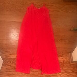 Vibrant Red Maxi Dress